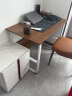 木以成居电脑桌台式书桌书架双层加宽现代简约钢木学习桌子橡木色100*60cm 实拍图