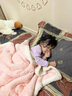 夏娃贝比（evebaby）婴儿毛毯冬季加厚宝宝盖毯儿童幼儿园被子新生儿珊瑚绒毯子秋冬天 粉色 珊瑚绒+羊羔绒 120*100cm 实拍图