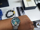 花花公子（PLAYBOY）男士手表机械表男款潮流防水镂空飞轮手表男夜光新款 银绿钢带/精美礼盒/定制刻字 实拍图