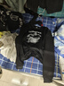 猫霓长袖T恤男秋冬季圆领打底衫衣服男女情侣青少年宽松加绒卫上衣 黑色 2XL 实拍图