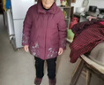 俞兆林（YUZHAOLIN）妈妈冬装羽绒棉服奶奶冬装中老年女装外套老人特大码加肥太太外套 酒红色 3XL 建议125-140斤 实拍图