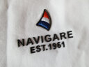 Navigare意大利小帆船短袖T恤男士夏季薄款纯色轻商务体恤汗衫 漂白 S/46 实拍图