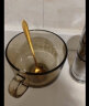 拜杰早餐杯燕麦杯玻璃碗茶色玻璃杯杯子牛奶杯马克杯水杯带勺子450ML 晒单实拍图