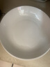 红牡丹 纯白骨瓷餐具陶瓷碗盘碟白色泡面碗家用米饭碗中式釉下彩碗筷 纯白10英寸深盘2个装 实拍图