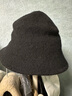 SOMUBAY ins渔夫帽女秋冬韩版百搭日系毛呢帽子针织保暖潮人冬天毛线盆帽 DYM-218黑色 M(56-58cm) 实拍图