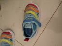 卡特兔儿童凉鞋夏季男童毛毛虫凉拖女宝机能鞋包头学步鞋XBF3蓝色14cm 实拍图