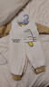 舒贝怡婴儿衣服新生儿连体衣纯棉周岁宝宝爬爬服秋冬满月保暖哈衣黄59 实拍图