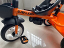 Babyjoey儿童三轮车脚踏车1-3-5岁 简易自行车多功能手推车小蜜蜂橙色 实拍图