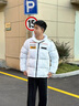 迪桑特（DESCENTE）SKI STYLE 男女同款 瑞士国家队合作 光热转能 蓄温 短款羽绒服 WT-狼王白 （雪山满印） M (170/92A) 实拍图
