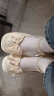 简希伦玛丽珍鞋女2024夏季新款高跟蝴蝶结厚底粗跟珍珠配裙子时尚小皮鞋 米白色 40 实拍图