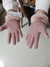 玛丽亚·古琦獭兔毛圈薄绒保暖羊毛手套女礼盒装阿朵尔芬娜5EE460514B粉 实拍图