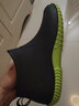 汐鲤 夏季时尚雨鞋男低帮防水鞋女短筒雨靴厨房工作套鞋钓鱼洗车胶鞋 黑拼绿底 39 实拍图