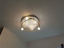 施美特卧室吸顶灯2023款简约现代主卧房间灯创意满天星轻奢北欧吸顶灯具 白+金-50cm-三色变光+35瓦 实拍图