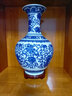 悦灵美 景德镇陶瓷青花瓷器花瓶插花摆件中式仿古家居客厅玄关装饰工艺 青花八宝赏瓶+木底座 实拍图