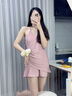 九纤维多利亚性感睡衣内衣女情调睡衣服情感趣味方便暴露女装尤物诱惑床上免脱 粉色睡裙+T裤 L（105-115）保密发货 实拍图
