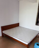 子航（ZH）床实木床橡胶木双人床1.8米x2米卧室家用单人床1.5米x2米主卧大床 浅咖色(单床) 1800mm*2000mm 实拍图