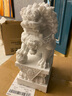 善唯 汉白玉石狮子一对精雕庭院墓地墓碑前家用看门小号石雕摆件 30cm精雕A款含球 实拍图