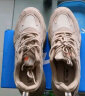 回力 Warrior 男鞋增高皮革拼接透气网面休闲鞋 户外耐磨徒步运动鞋 WXY(JS)-0561 浅咖 39 实拍图