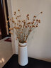 木子西年 陶瓷花瓶花艺装饰摆件 手工麻绳插花水培花器客厅电视柜装饰品 【套装】小号花瓶+3束小星花干花 实拍图