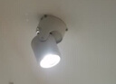 一极喜光明装射灯家用轻奢客厅射灯led天花灯玄关 商用店铺吸顶式筒灯射灯 黑色-5W-(底座直径7.5cm) 暖白光3000k 实拍图