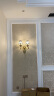 三洛（SANLUO）美式全铜壁灯客厅背景墙卧室床头灯欧式简约过道楼梯酒店工程壁灯 H502-2B双头+含LED三色灯泡 晒单实拍图
