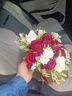 仁善祥手捧花结婚婚礼新娘捧花绢花仿真花束领证拍照道具婚礼绣球花束 红色+礼品袋 1件 实拍图