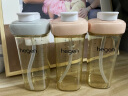 HEGEN海格恩学饮杯夏季喝水杯9个月以上宝宝外出多功能吸管奶瓶杯 吸管杯（粉色）+ 喝水杯（灰色） 晒单实拍图