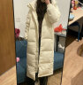 鸭鸭（YAYA）羽绒服中长款男女同款冬季2022年新款过膝加厚极寒情侣冬装外套LW 米色 S 实拍图
