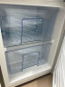 奥克斯（AUX）实标125升家用双两门大容量小型冰箱上冷藏下冷冻电冰箱宿舍寝室出租房用节能电冰箱BCD125P160L 银色 实拍图