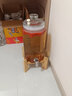 莲梅 泡酒容器八角自排气泡酒瓶玻璃瓶家用酒坛子密封泡药酒罐带龙头 10斤瓶子+不锈钢龙头+竹座 实拍图
