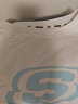 斯凯奇（Skechers）夏季新款t恤女情侣款透气宽松纯棉圆领运动短袖男女同款半袖ins 亮白色 版型偏大 S 165/84A 实拍图