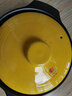 康舒（KANGSHU）砂锅炖锅家用燃气陶瓷锅小号汤煲沙锅煲仔饭煤气灶专用瓦煲煲汤锅 黄色3300ML 实拍图
