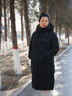 雪中飞中长款过膝羽绒服女加厚保暖冬装外套2025新款时尚百搭防寒服女装 黑色 2XL (175) （125-135斤） 实拍图