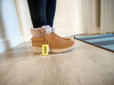 斯凯奇Skechers秋冬绒毛保暖加绒一脚蹬雪地短靴子女耐磨软底缓震鞋子 实拍图