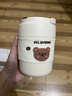 沃德百惠（WORTHBUY）保温杯304不锈钢早餐杯带盖勺粥杯汤壶豆浆ins风杯子便携外带水杯 米白+PP勺+杯垫+304勺+保温袋 实拍图