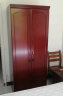 顺富美 2米高两门木质衣柜拉门组装柜子油漆木皮柜公寓宿舍收纳储物柜 晒单实拍图