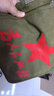 千骁为人民服务帆布包复古老式绿帆布包斜挎单肩包雷锋包红五角星包男 大五星包30*26cm(土黄) 实拍图