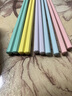 味家合金筷子炫彩糖果色系列家庭分餐筷子一人一双专人专用餐具五双装 实拍图