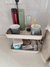 橱明星杯子置物架收纳桌面放水杯收藏架餐桌托盘家用茶杯架双层沥水杯架 组合装-杯架2层+茶包架2层 实拍图