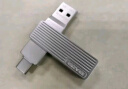 联想异能者128GB Type-C USB3.2 U盘 F502 MAX 银色读速230MB/s手机电脑两用360°旋转双接口优盘 实拍图