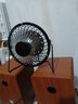 登谷 usb桌面风扇 插电小风扇学生宿舍 铁艺办公桌迷你电风扇批发 4寸黑色【新款无脚垫】 实拍图