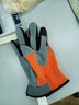 OZERO奥哲户外骑行手套夏季舒适透气轻薄自行车单车登山防晒触屏防滑 【橙色】真皮材质-吸汗透气 M 实拍图