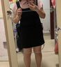 圣保美背带连衣裙女装新款夏季假两件显瘦学院风polo领短裙子夏天小个子 黑色 XL 码 实拍图