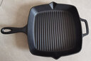 典匠铸铁平底锅条纹牛排煎锅烤肉煎牛排专用锅无涂层锅具磁炉燃气通用 wm25.5cm牛排煎锅 实拍图