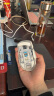 达尔优（dareu）A955白色适合中大手无线2.4g有线蓝牙三模电竞游戏鼠标KBS2.0衡力PBT按键透明底壳 实拍图