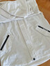 哈吉斯（HAZZYS）品牌童装男女童可拆卸棉服高拉链防风一衣两穿可拆卸棉服 象牙白 155 晒单实拍图