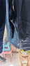 罗蒙（ROMON）牛仔裤男士春夏季轻薄宽松直筒商务百搭弹力休闲长裤2024新款裤子 【夏季薄款】深蓝+蓝色 31 【腰围2尺4】 晒单实拍图