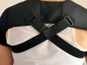 狂迷（kuangmi） 护肩套可调式护双肩透气运动护具篮球羽毛球网球 黑色 L 实拍图