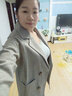 拉夏贝尔（La Chapelle）短外套女装2025年春秋季新款上衣小个子小香风外套衣服毛呢大衣女 卡其色 M 实拍图