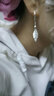 裕德俊990银叶子耳环女气质甜美长短款流苏枫叶耳坠复古树叶耳钩耳饰送女朋友 耳圈款一对 实拍图